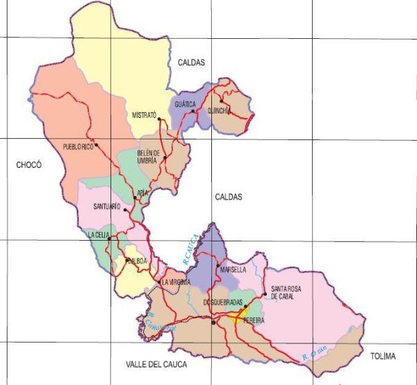 Mapa de Risaralda