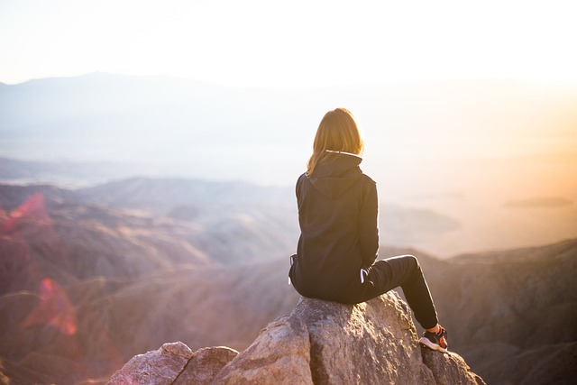 people, nature, woman